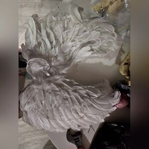 Eletra White Wings Double Winged Halloween Wings Flashing LED